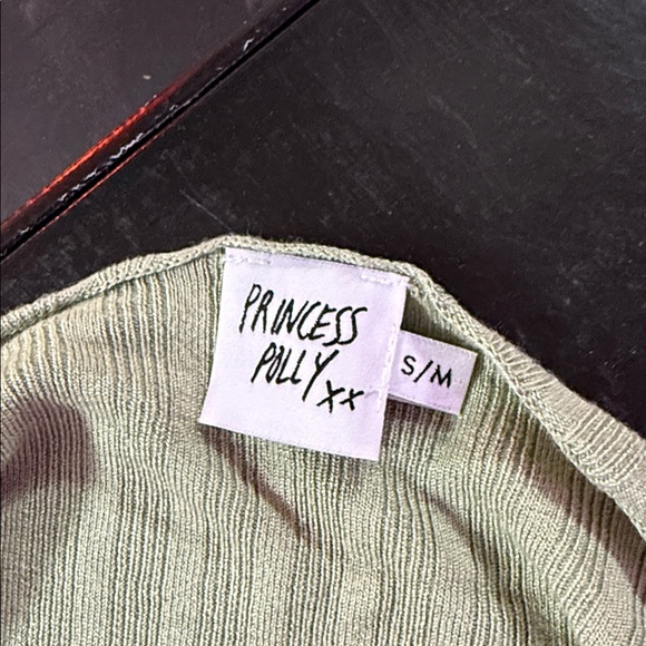 Princess Polly Green Ribbed Two-Piece Set - Picture 4 of 5